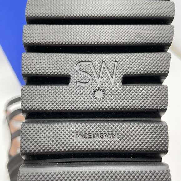 Stuart Weitzman Gala Lift Sandal Gladiator Black Leather - Picture 12 of 16